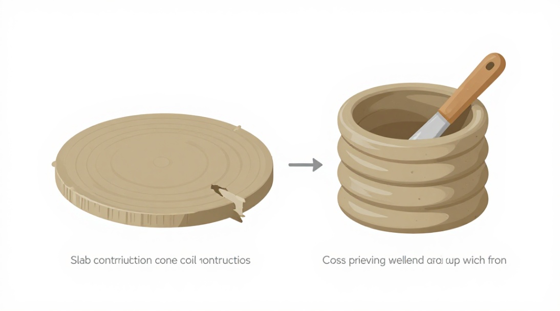 Cross-section diagrams illustrating slab joining and coil welding techniques.